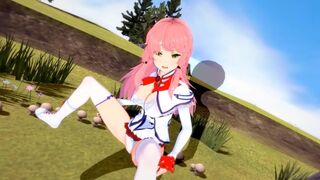 Hentai with Flare Arlgrande enjoying herself for the first time