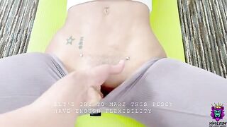 The naive girl gets fucked hard after yoga stretching class