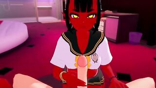 The succubus fucked me in a steamy POV scene