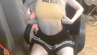 The cute schoolgirl seduced her teacher with her perfect body