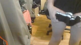 The cute schoolgirl seduced her teacher with her perfect body