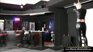A blonde in latex gets fucked by two guys, including Egon Kowalski