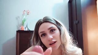 The sly stepson gets his stepmom’s stockings off and on camera