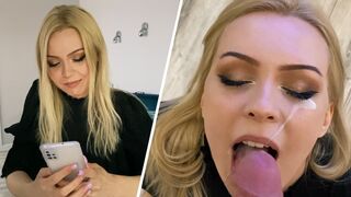 A beautiful neighbor came to visit and offered a blowjob, just like Lis Evans