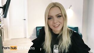 A beautiful neighbor came to visit and offered a blowjob, just like Lis Evans