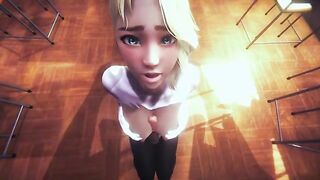 POV Spider Gwen gets fucked by you in a thrilling 3D scene