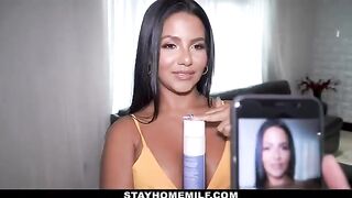 Naughty MILF Rose Monroe gets naked for her stepson to make OnlyFans pictures