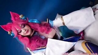 Spirit Blossom Ahri gets her pussy railed by horny guy
