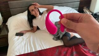 He's controlling my orgasm again with the Lovense Lush 3