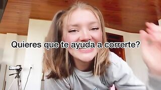 JOI in Spanish with subtitles! Gringa's big ass sex