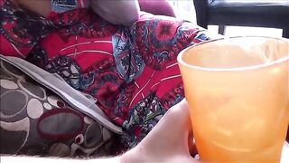 The stepson returned home and was greeted by a passionate stepmom in a steamy encounter