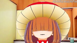 Kinoko Komori gets her hero fantasy fulfilled in this My Hero Academia hentai