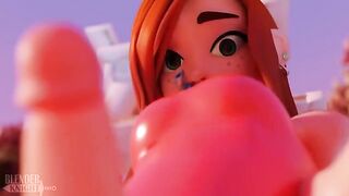 Gravity Falls Wendy Corduroy 3D sound adult version with big ass animation