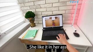 A pervert boy masturbates to his steaming stepmom's intimate photos