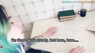 The teacher fucked in ass the rude schoolgirl, Laruna Mave