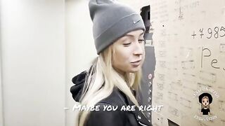 A blonde got her husband to watch as she sucked off a huge cock