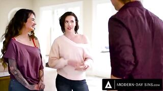 Casey Calvert and Arabelle Raphael ask Casey's Ex-Bf for a threesome