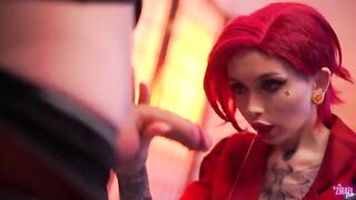 The hottest cosplay girlfriend Vi from Arcane gets fucked in a rough way