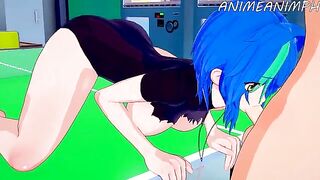 High School DxD Xenovia Quarta gets her pussy filled with cum in this hot hentai scene
