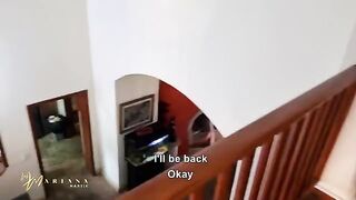 She was talking to her family and got fucked by her stepbrothers