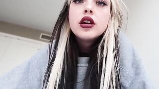 Your girlfriend persuades you to cum on her tits with a gentle Femdom JOI CEI
