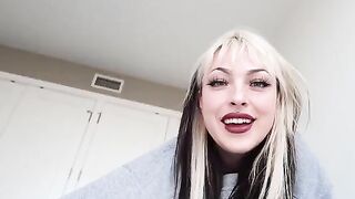 Your girlfriend persuades you to cum on her tits with a gentle Femdom JOI CEI
