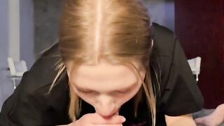 A cute girl got kicked out of her house for cheating