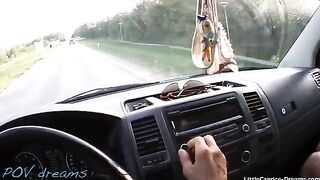 The hot hitchhiker Little Caprice got fucked on the bonnet