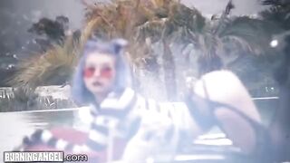 Goth princess Arya Fae gets her tight ass gapped hard