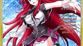 Rias greets her new servant - a must-see hentai JOI scene