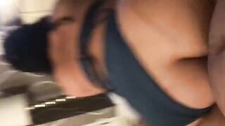 Asian momma with a big ass rides cock in Miami