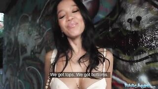 Public model Asia Vargas gets fucked outdoors for cash in HD