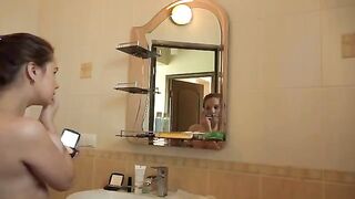 Mature hairy pussy fuck with big tits and morning orgasm