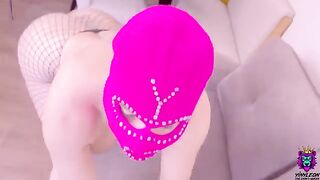 An amateur girl with a thick ass gets her pussy railed hard and deep