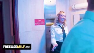 Hot bathroom attendant serves extra-hot special treatment to club goers