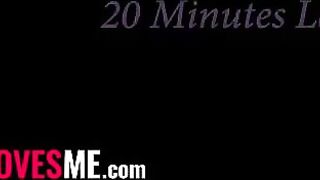 Petite Vixen surprises stepbro with birthday deepthroat blowjob