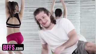 A young guy fucked his yoga instructor and classmates in a steamy session