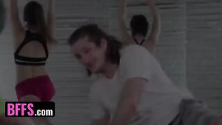 A young guy fucked his yoga instructor and classmates in a steamy session
