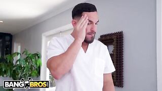 Peter Green massages the boobs of busty PAWG Blake Blossom