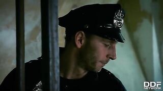 Rosella Visconti and Kathia Nobili in a hot threesome with the police chief