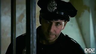 Rosella Visconti and Kathia Nobili in a hot threesome with the police chief