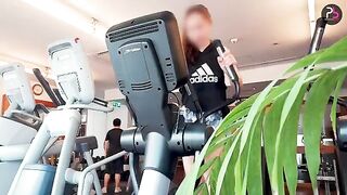 Fitness girl gets fucked after her workout session