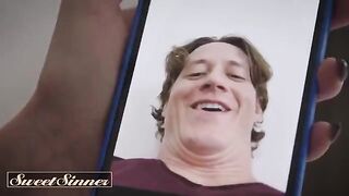 Petite teen Jewelz waits for a wealthy man to share her wealth