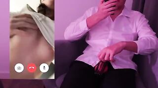 The guy could not hold back and made a mess in front of his husband