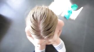 A sweet teen gets fucked hard in the gym