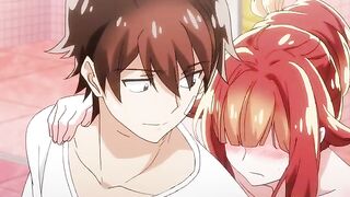 Redhead Tsundere with Small Tits gets fucked in missionary position