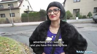 Candy Scott, the petite French beauty, gets fucked by a stranger on camera for cash
