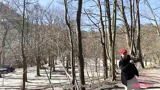 A day with Kleomodel ended with a group sex in the woods - Chihuahua Vlog