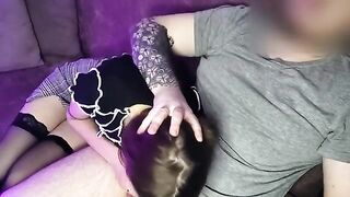 Became horny next to the girl and fucked her in the mouth - Sunako_Kirishiki
