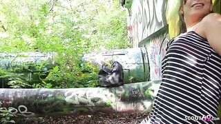German scout fucked Turkish MILF with huge natural boobs in hardcore scene